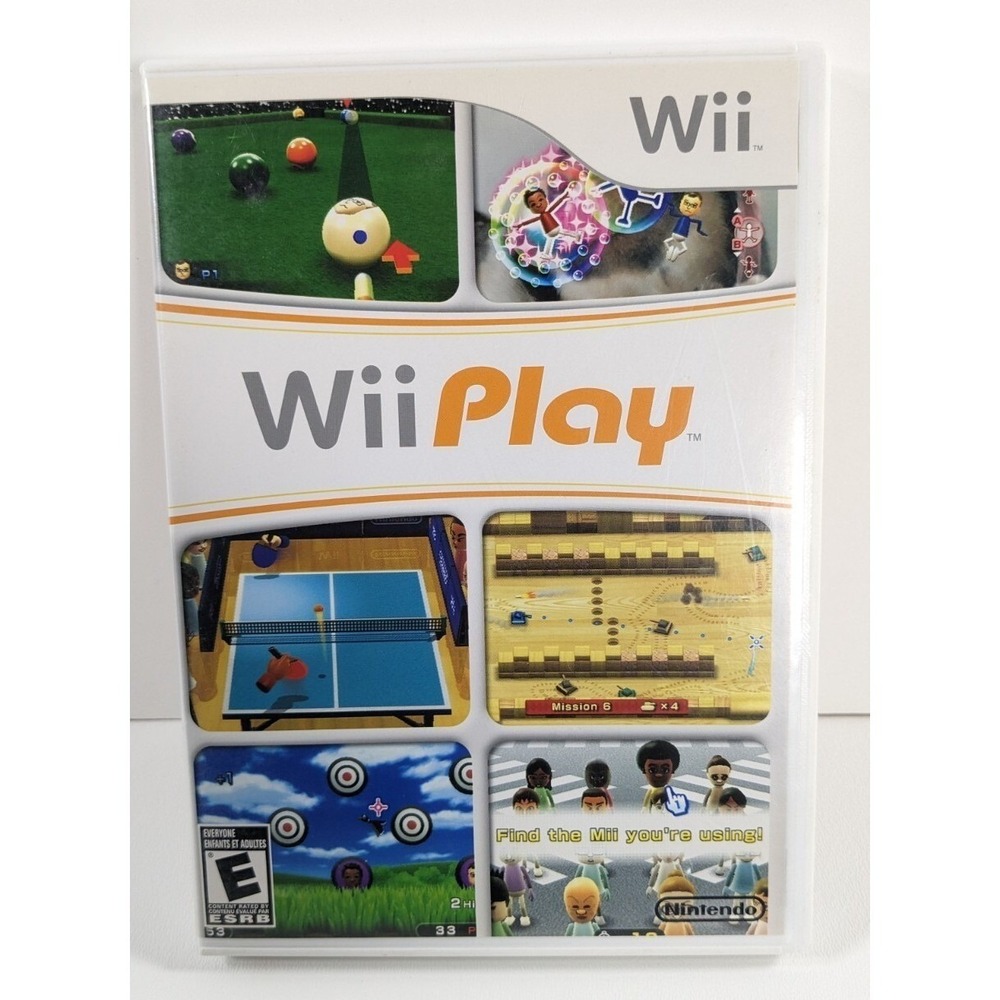 Wii Play Nintendo Wii Game RVL-P-RHAE-USZ Complete with Manual CIB Mini Games